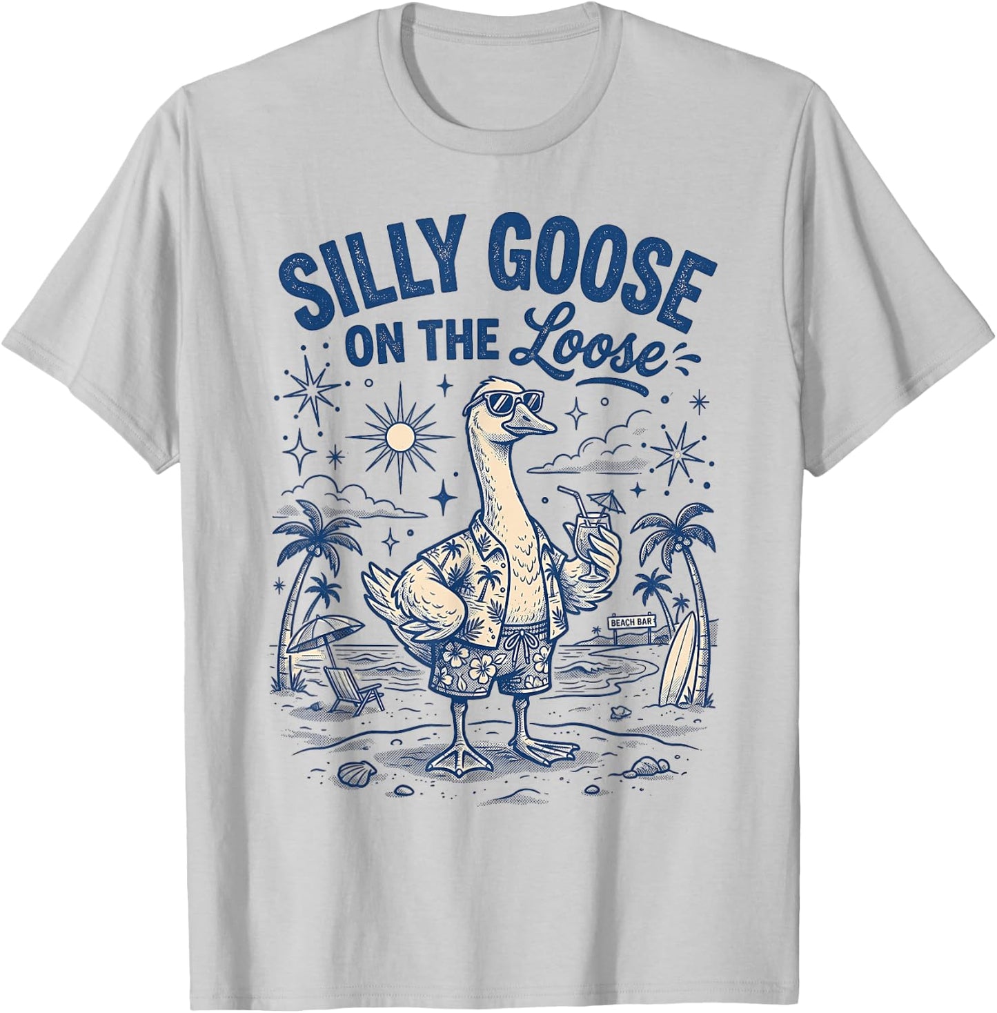 Silly Goose On The Loose T-Shirt - T-Shirt | Ash