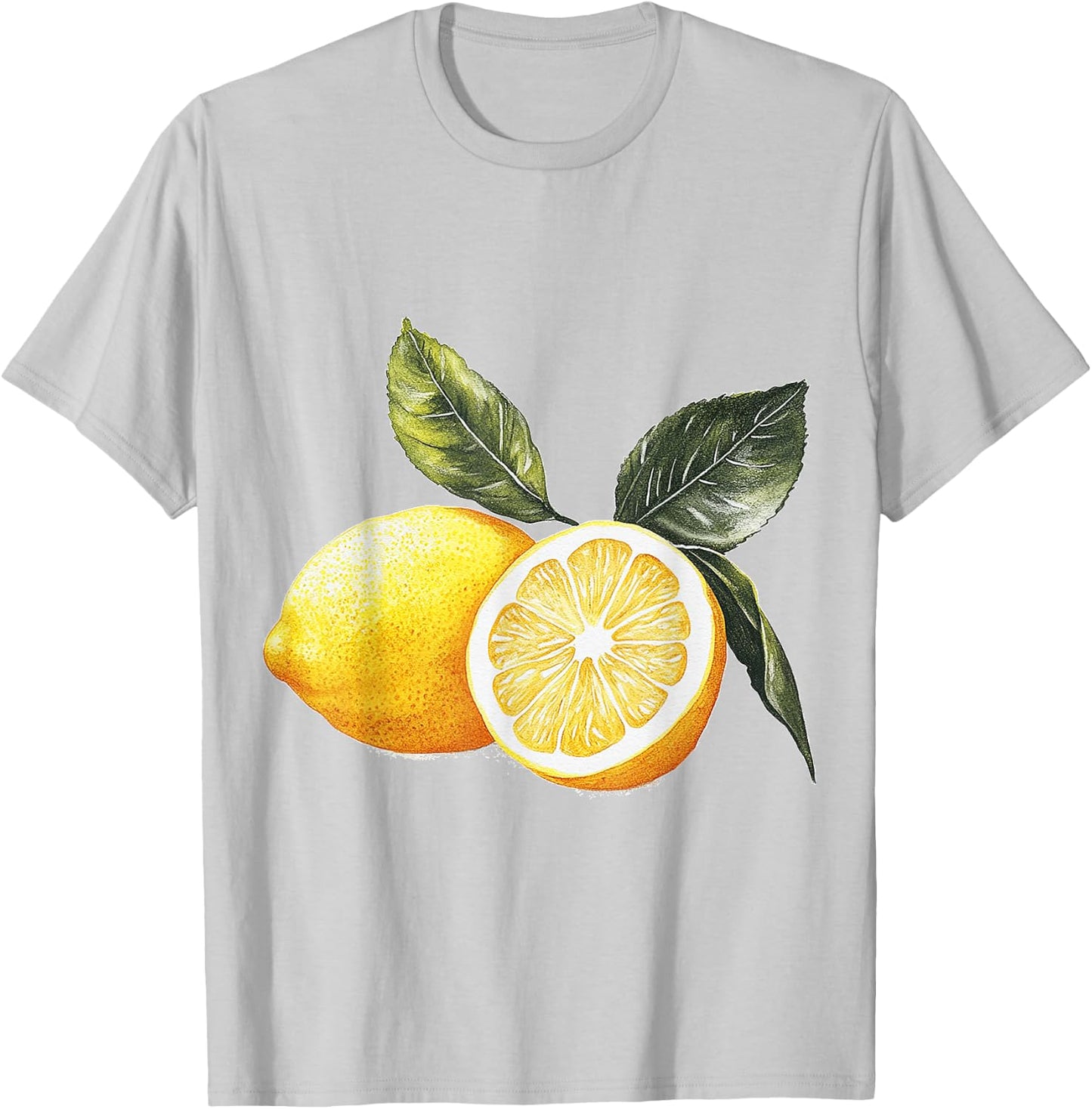 Lemon Fruit Graphic Lemon , White T-Shirt - T-Shirt | Ash