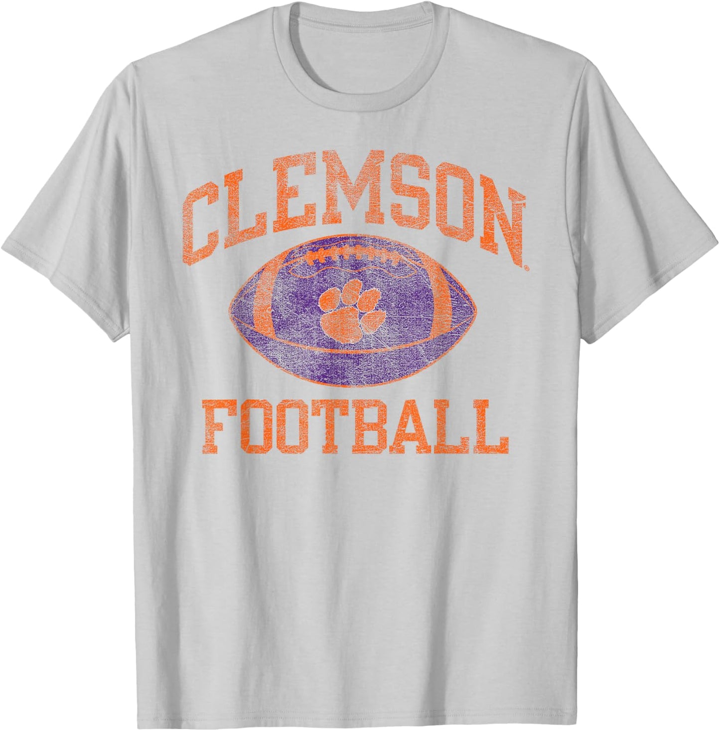 Clemson Tigers Football Intensity White Officially Licensed T-Shirt - T-Shirt | Ash