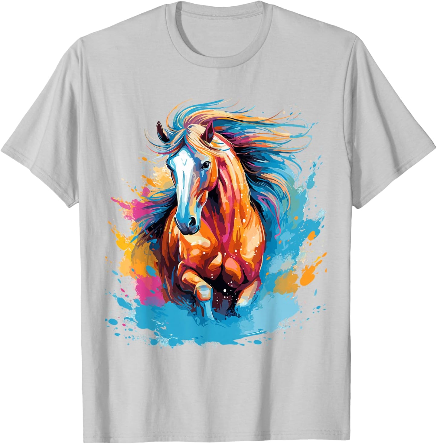Pferd Reiten Dressur Springen Reiterhof T-Shirt - T-Shirt | Ash