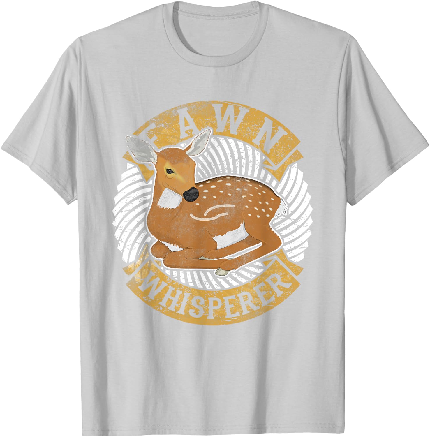 Fawn Whisperer Costume Roe Whitetail Deer Lover T-Shirt - T-Shirt | Ash