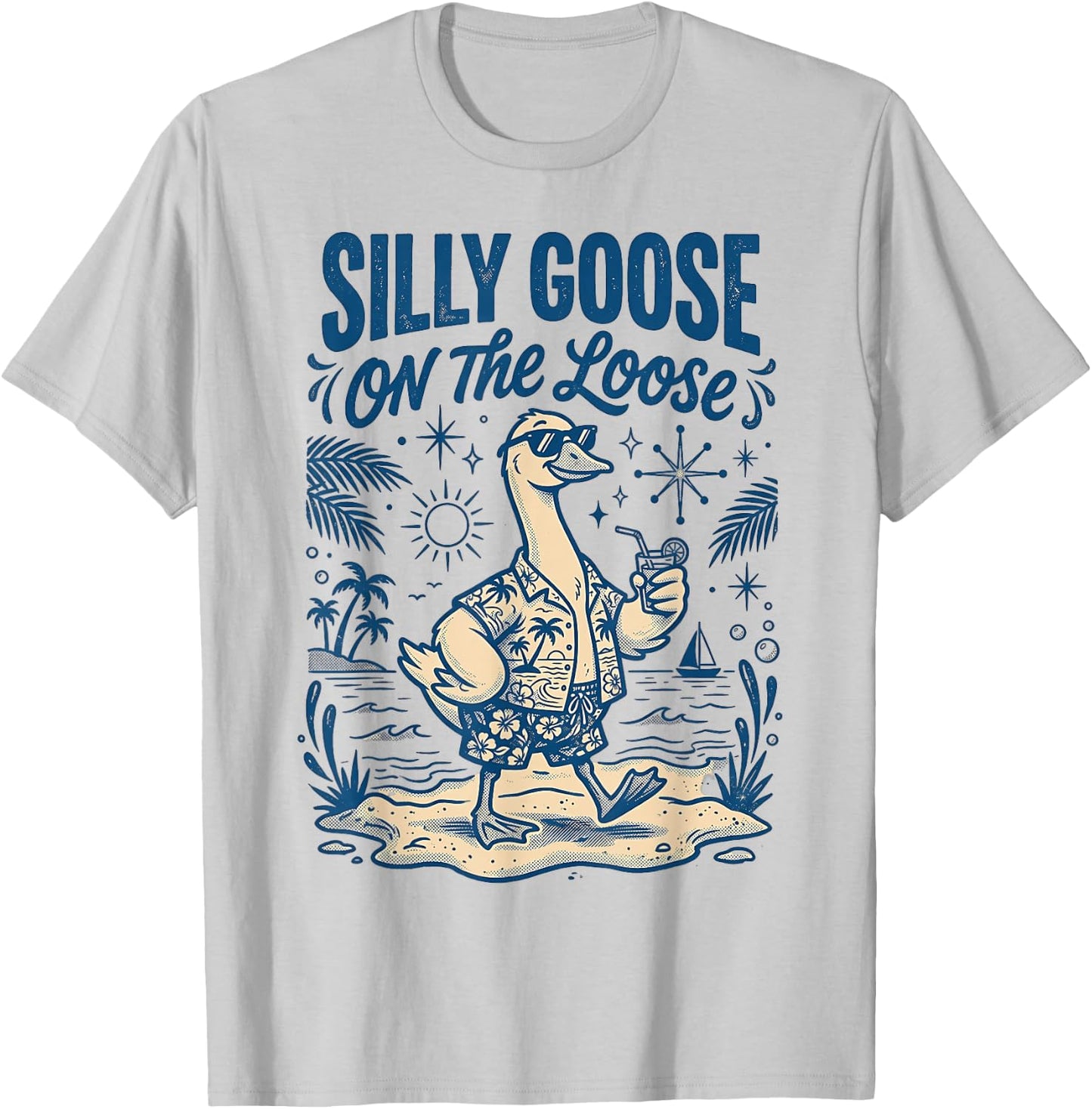 Silly Goose On The Loose T-Shirt - T-Shirt | Ash