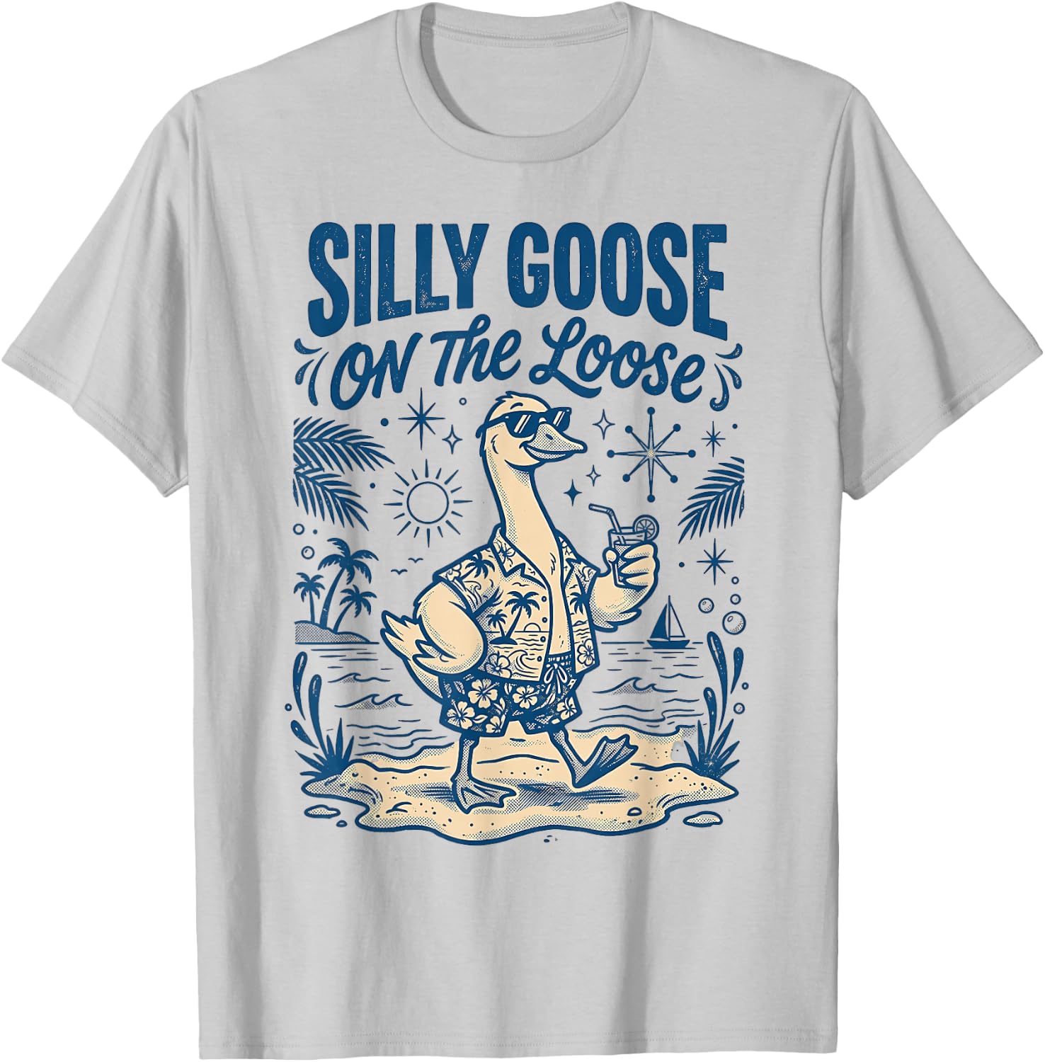 Silly Goose On The Loose T-Shirt - T-Shirt | Ash