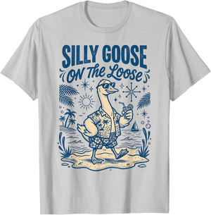 Silly Goose On The Loose T-Shirt - T-Shirt | Ash