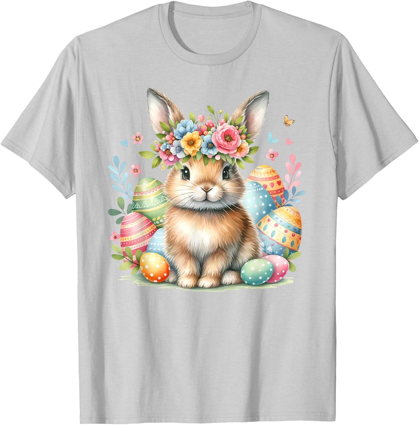 Osterhase Ostern Hase Ostereier Oster Outfit Osterhasen süß T-Shirt - T-Shirt | Ash