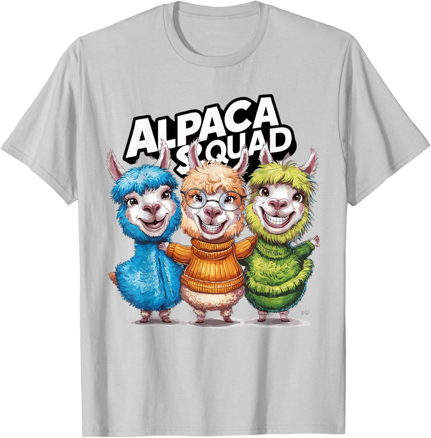 Alpaca Squad Design for Alpaca Lover Stuff | Kids Alpaca T-Shirt - T-Shirt | Ash