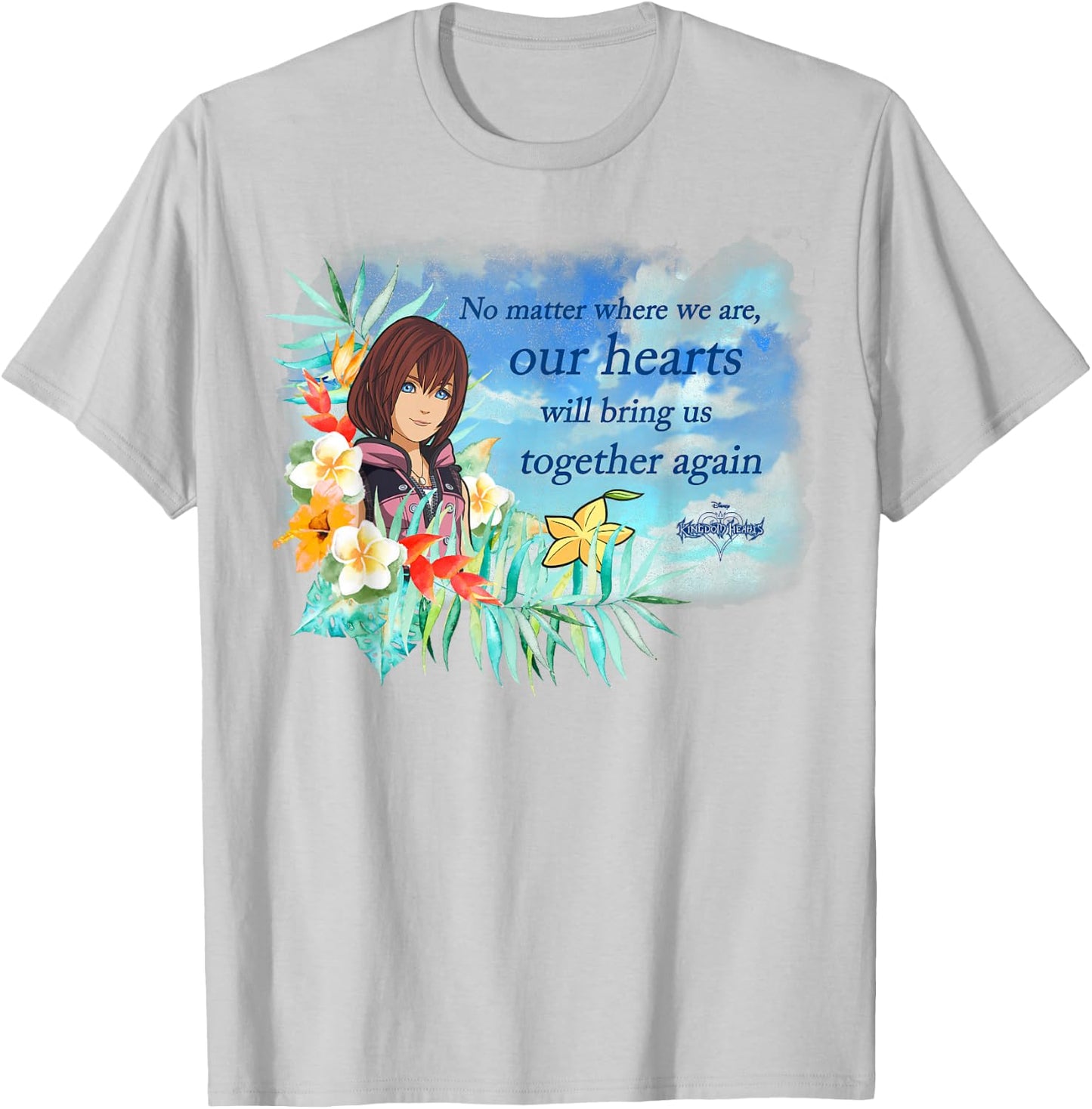 Disney Kingdom Hearts Kairi Hearts Will Bring Us Together T-Shirt - T-Shirt | Ash