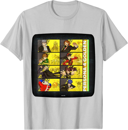 ATLUS Persona 4 Golden: TV Static T-Shirt - T-Shirt | Ash