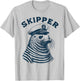 Seal Captain, Skipper, Funny Seal Boat Sailor Funny Boating T-Shirt - T-Shirt | Ash