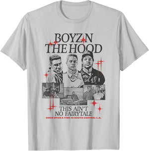 Boyz n The Hood Black and White Photos and Stars Retro Movie T-Shirt - T-Shirt | Ash