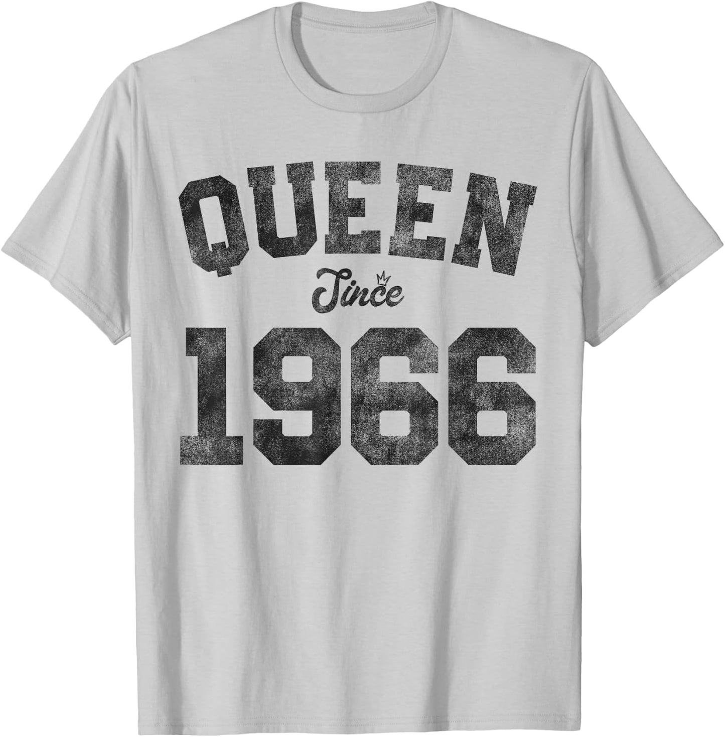 Queen Since 1966 60 Years Old 60th Birthday Funny Vintage T-Shirt - T-Shirt | Ash