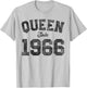 Queen Since 1966 60 Years Old 60th Birthday Funny Vintage T-Shirt - T-Shirt | Ash