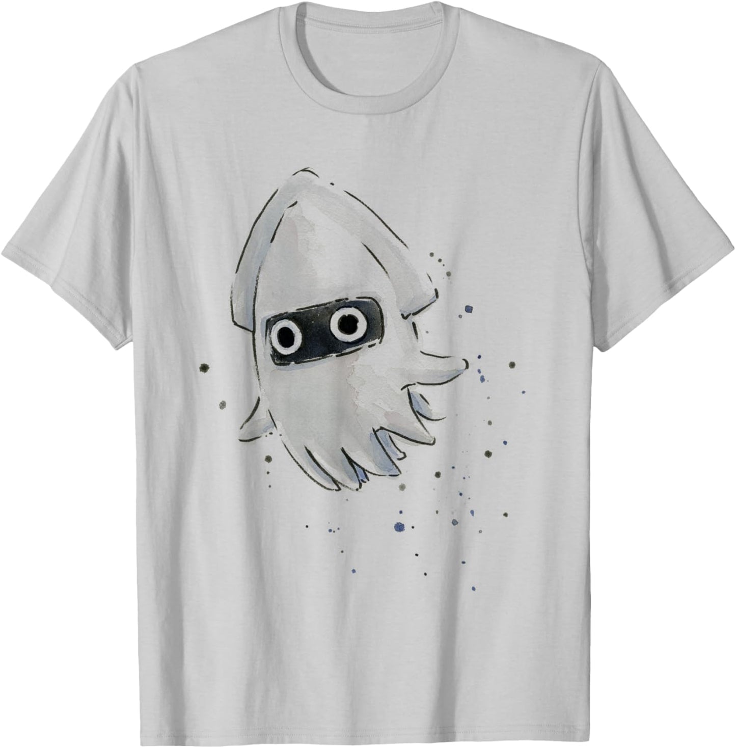 Blooper Watercolor T-Shirt - T-Shirt | Ash