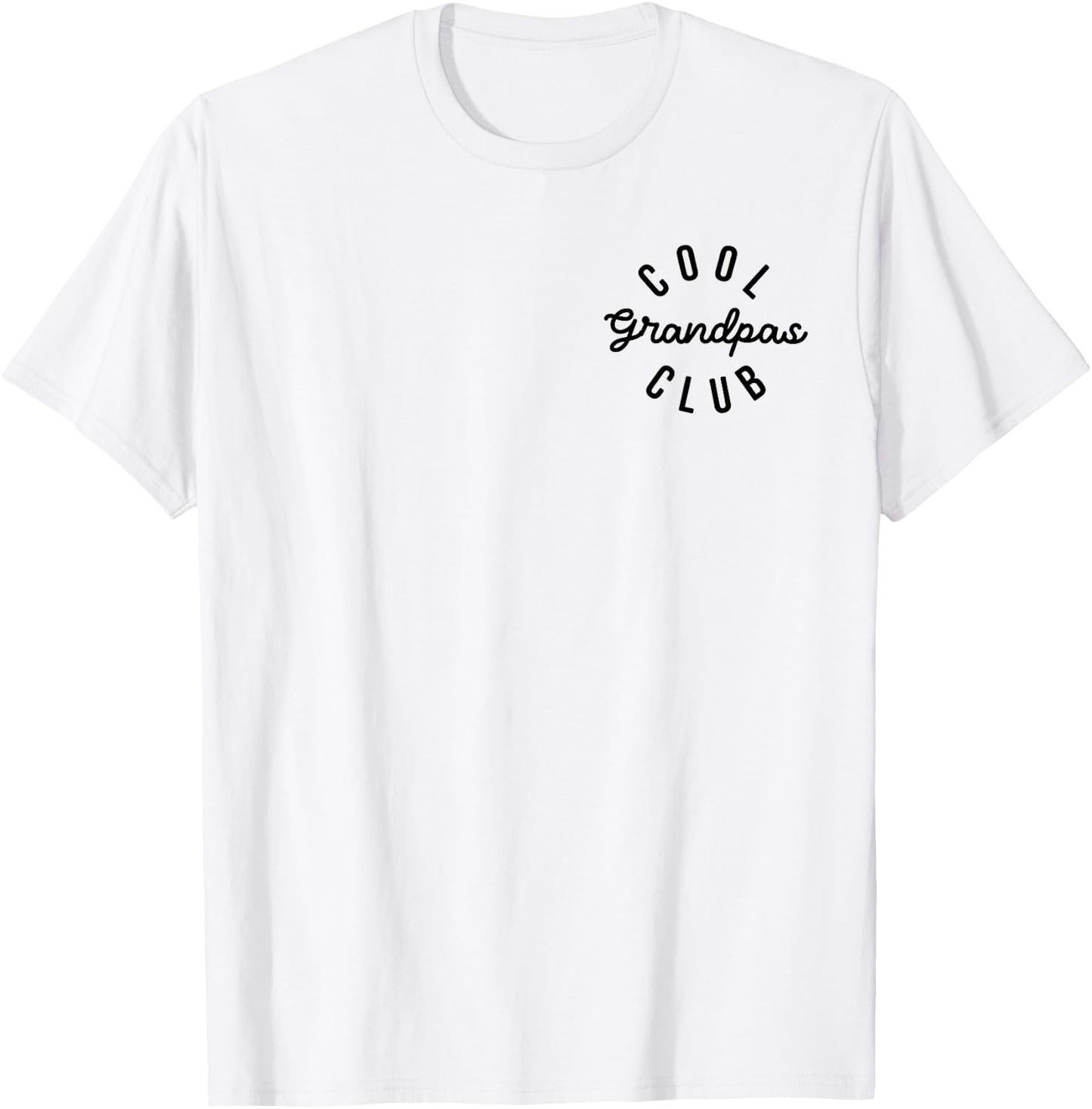Cool Grandpas Club Father's Day New Grandfather Announcement T-Shirt - T-Shirt | White