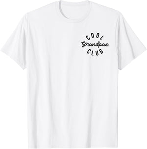 Cool Grandpas Club Father's Day New Grandfather Announcement T-Shirt - T-Shirt | White