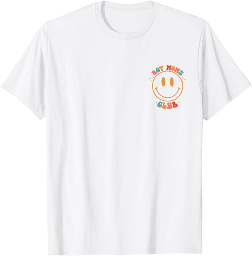 Groovy Boy Mom Club Retro Cool Moms Club vorne und hinten