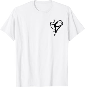 At the dance studio is where I spend most of my days 2 sided T-Shirt - T-Shirt | White