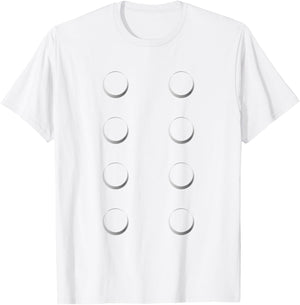 Toy Building Block Brick Halloween Costume Shirt T-Shirt - T-Shirt | White