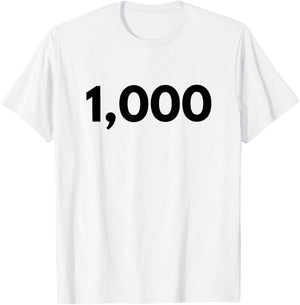 Number 1000 - Best One Thousand Year Old T-Shirt - T-Shirt | White