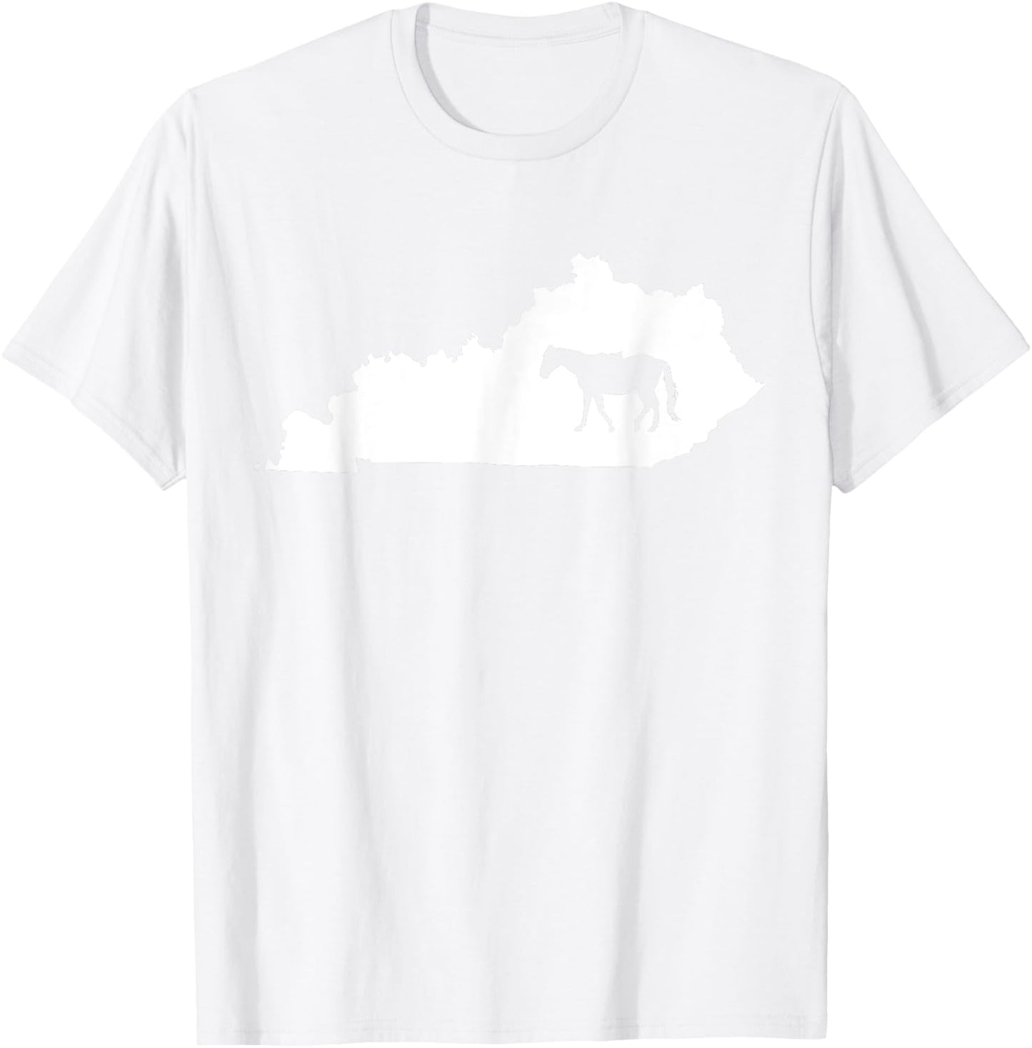 Kentucky Horse Map - Gift Men and Kids T-Shirt - T-Shirt | White