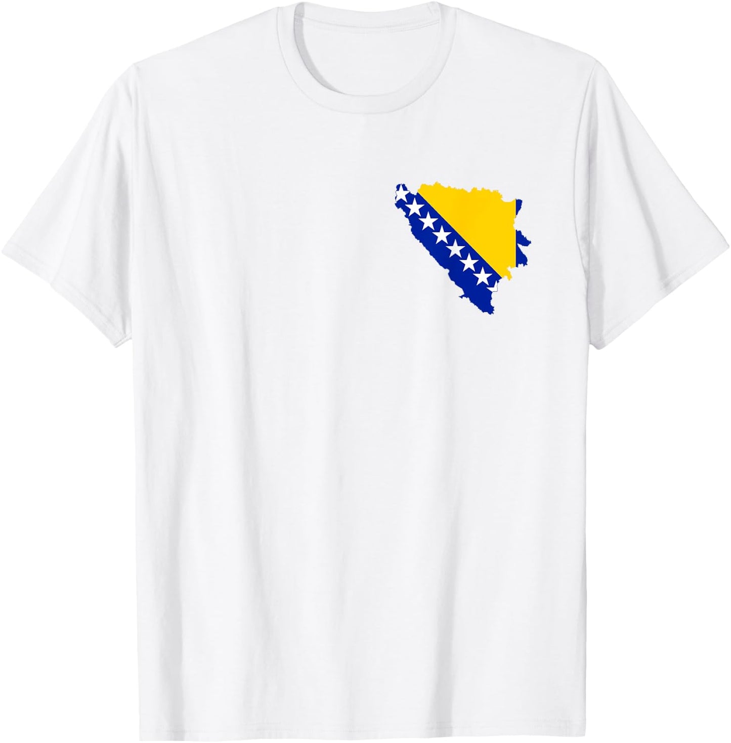 Bosnien Flagge Bosnische Farben Sarajevo Frauen Männer BIH T-Shirt - T-Shirt | White