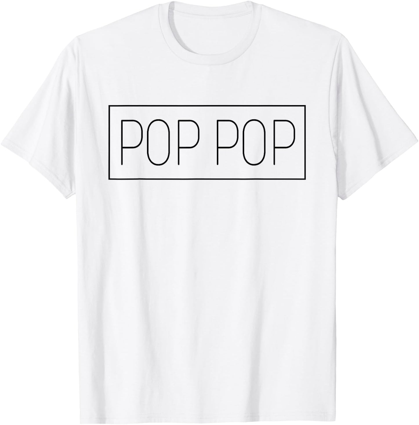 Retro Personalized Name Pop Pop Distressed Vintage T-Shirt - T-Shirt | White