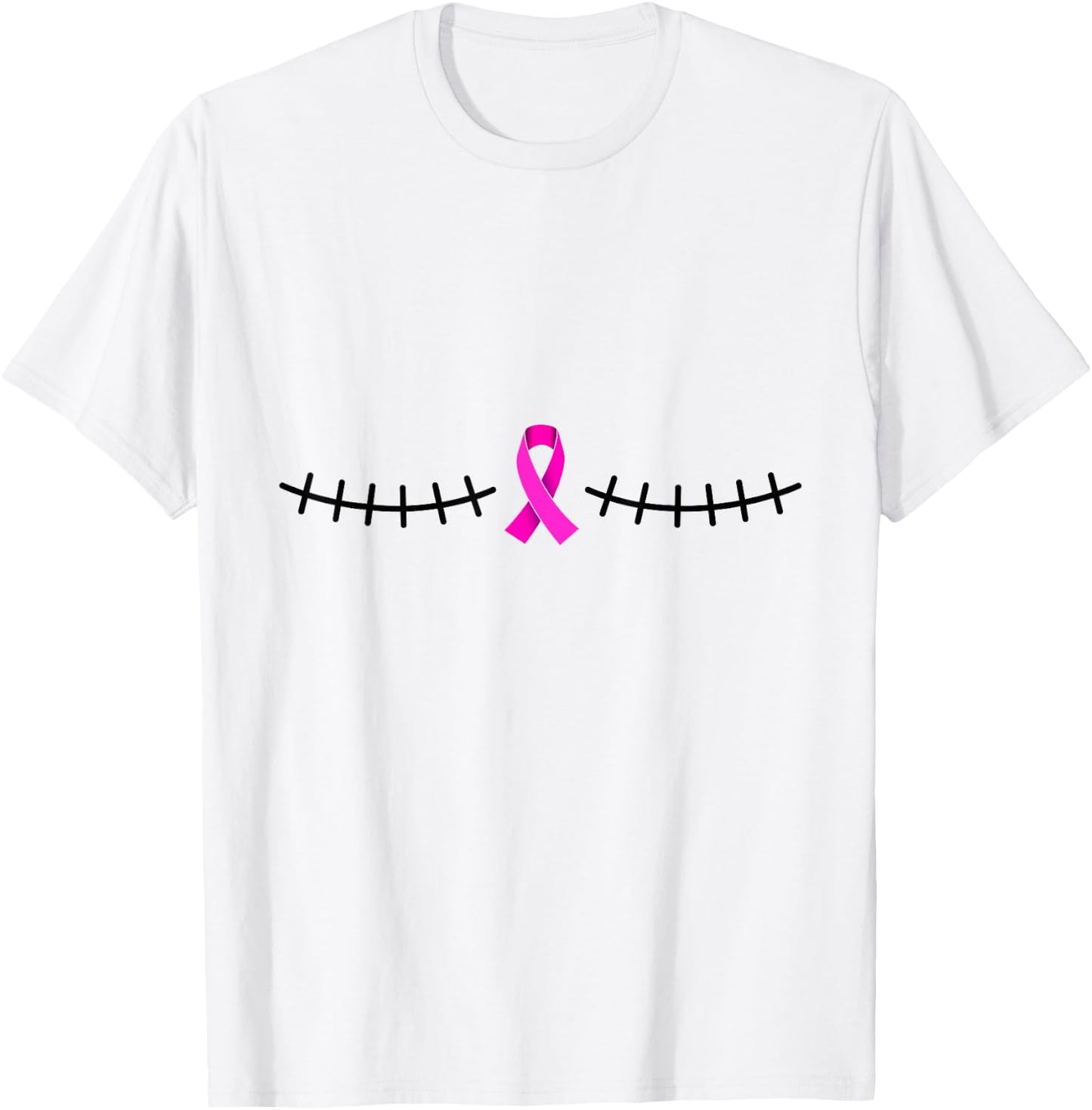 Double mastectomy scar breast cancer survivor T-Shirt - T-Shirt | White