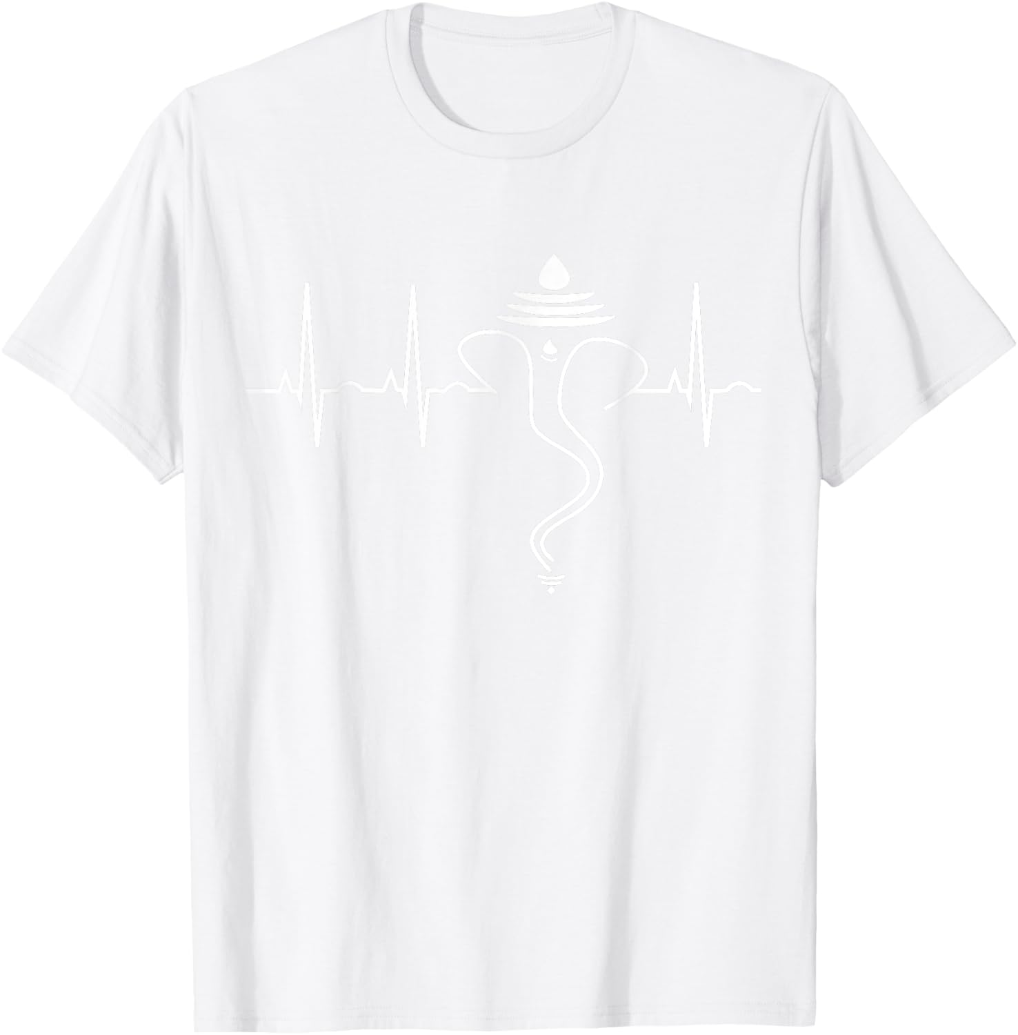 Ganesh Shirt Hindu Heartbeat Yoga Gift India Travel T-Shirt - T-Shirt | White