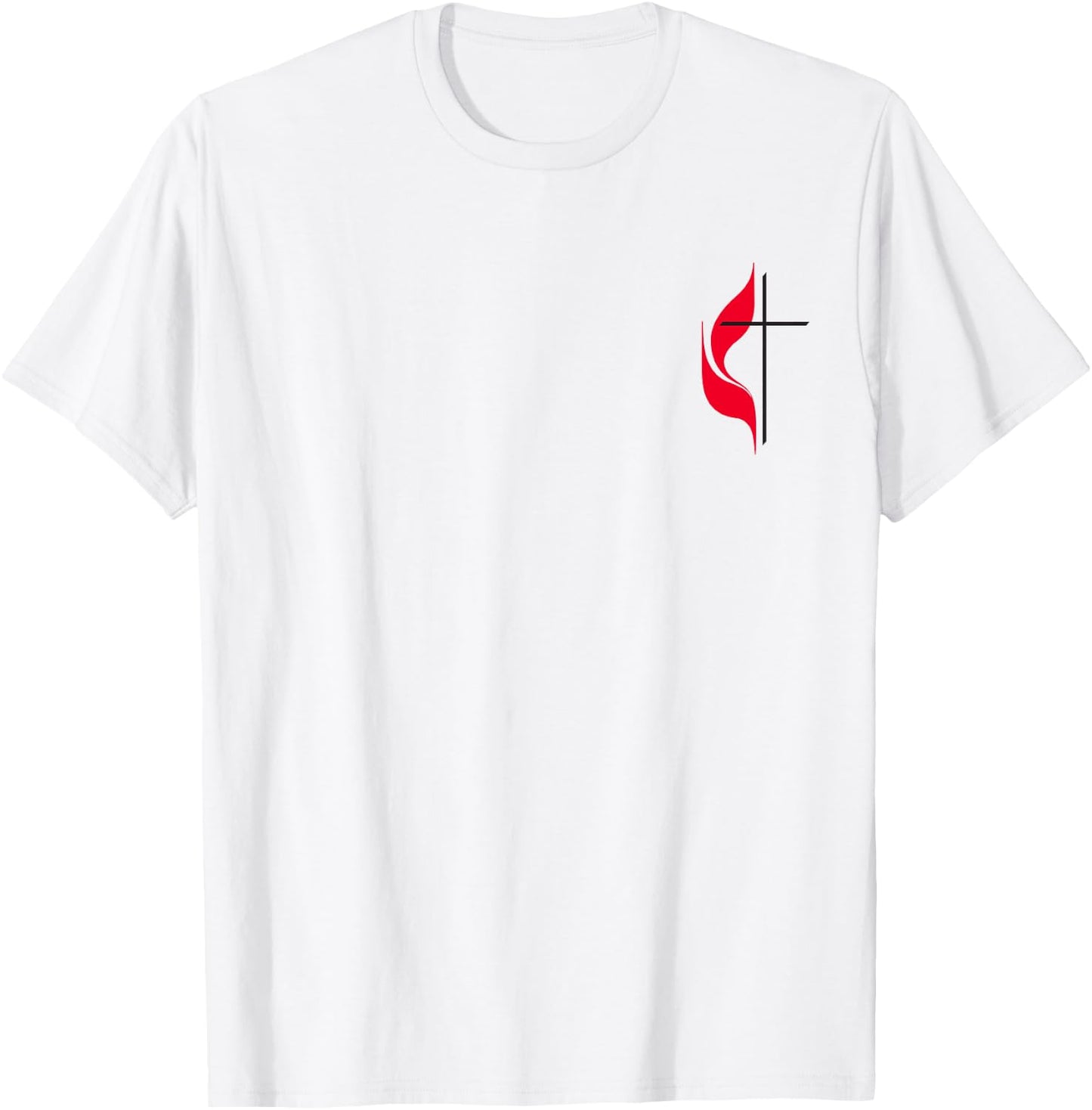 Methodist Cross Flag Christian Methodists Protestant Church T-Shirt - T-Shirt | White
