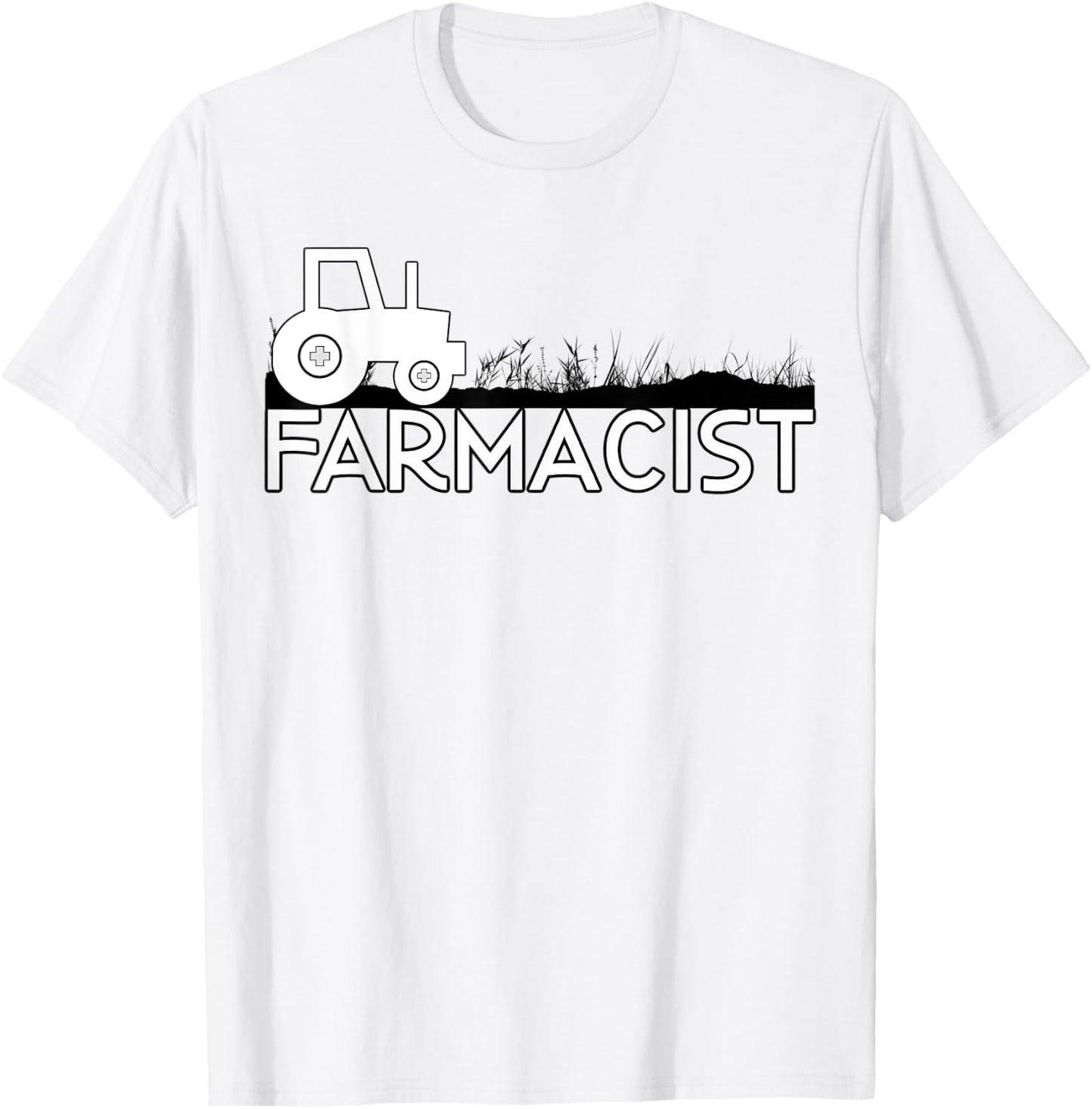 Farmacist cultivating god's apothecary - Unique Farmer Gift T-Shirt - T-Shirt | White