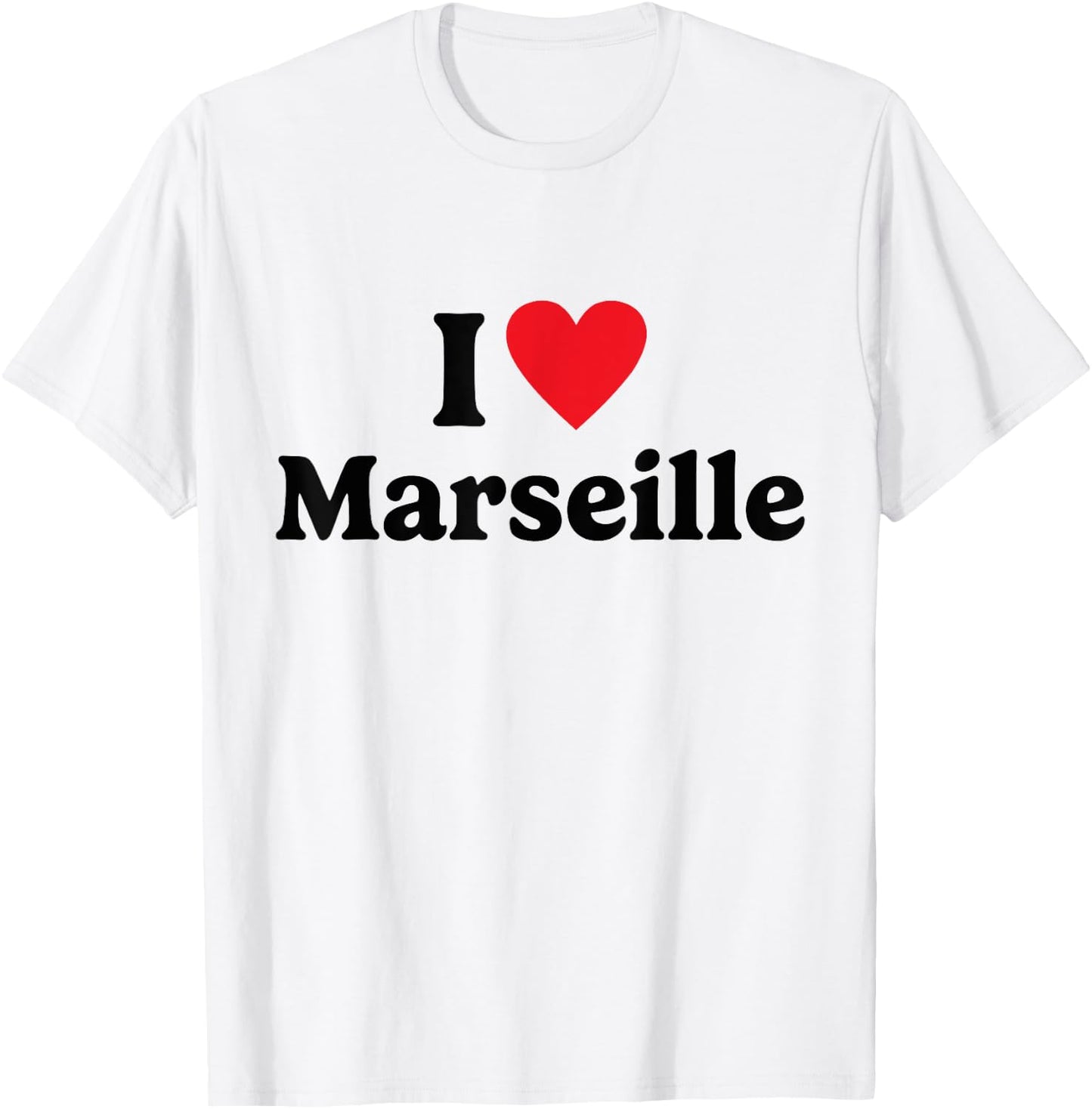 I love Marseille , white, S T-Shirt - T-Shirt | White