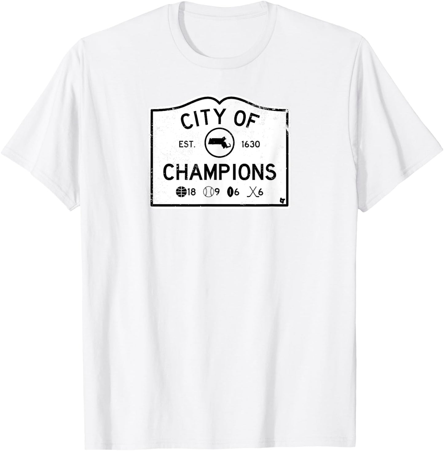 City of Champions - Boston Sports T-Shirt - T-Shirt | White
