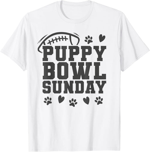 Puppy Bowl Sunday Super Football Game Party Dogs Dog Lover Men Women Girls Kids