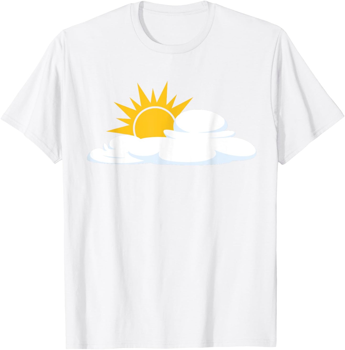 White Cloud With Sunshine Men Women Kids T-Shirt - T-Shirt | White