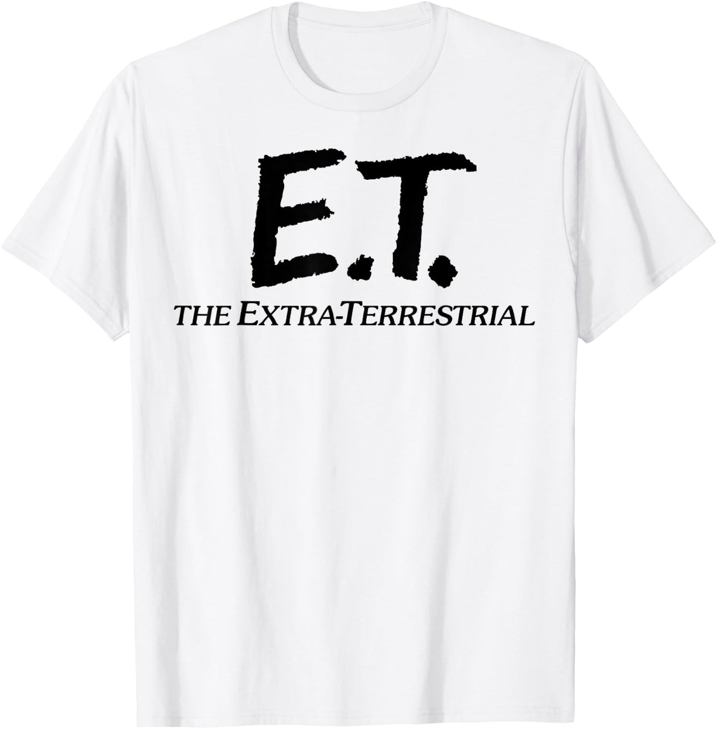 Alien Movie Logo E.T. Simple , grey, S T-Shirt - T-Shirt | White