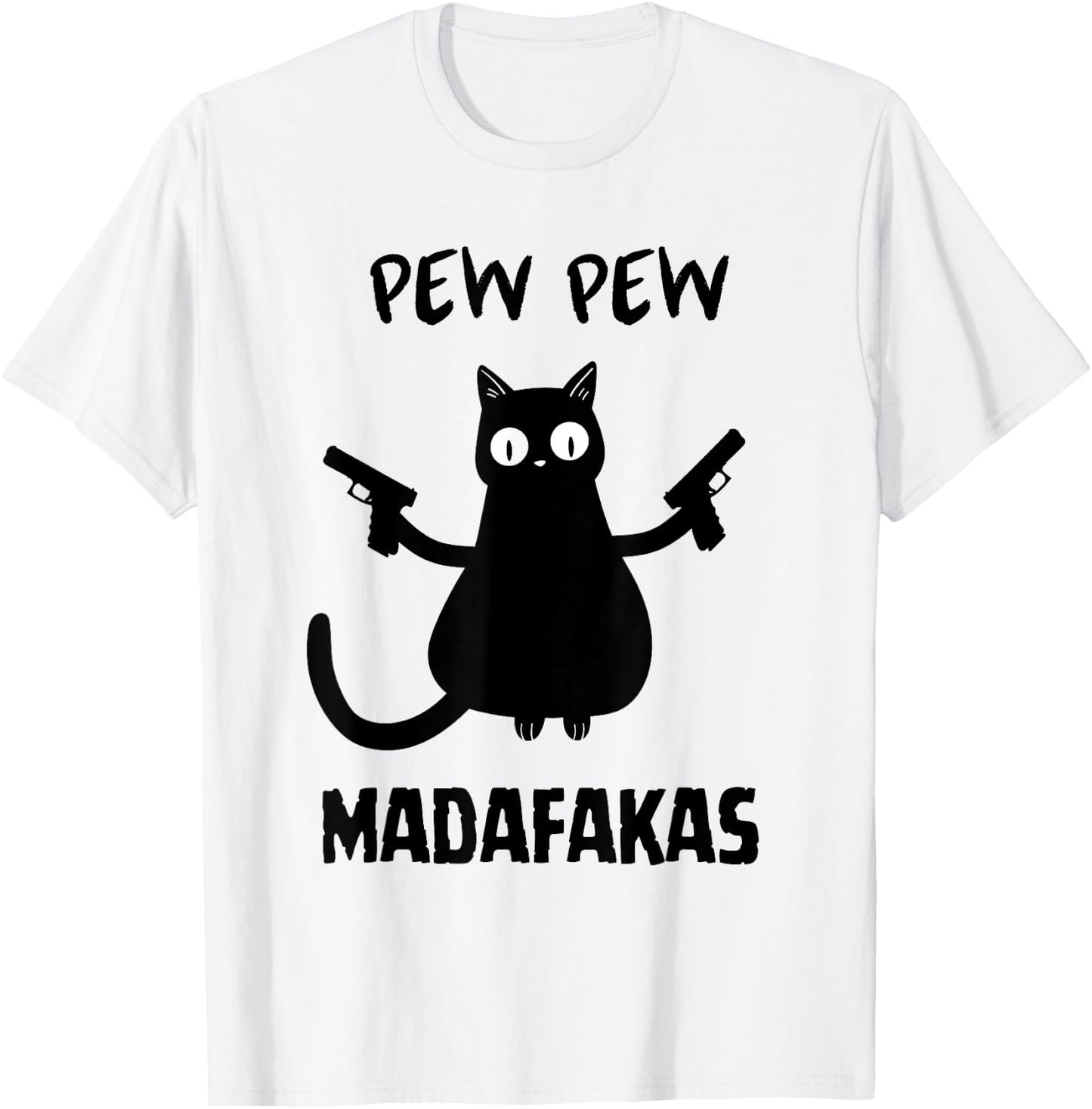 Funny Cat Halloween Madafakas Cat Halloween Spooky Black Cat T-Shirt - T-Shirt | White