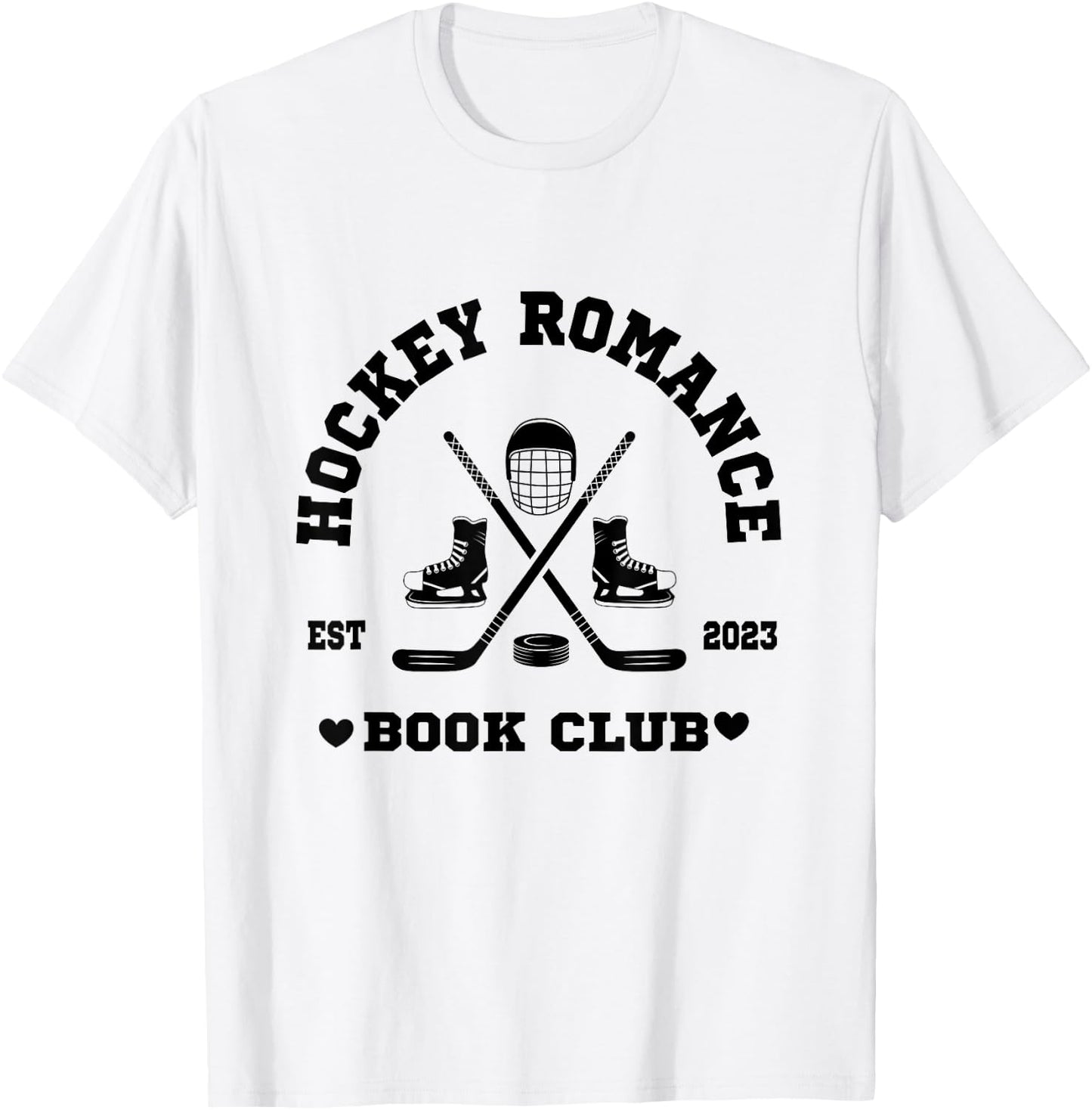 Hockey Romance Book Club T-Shirt - T-Shirt | White