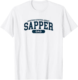 Proud Sapper Dad T-Shirt - T-Shirt | White