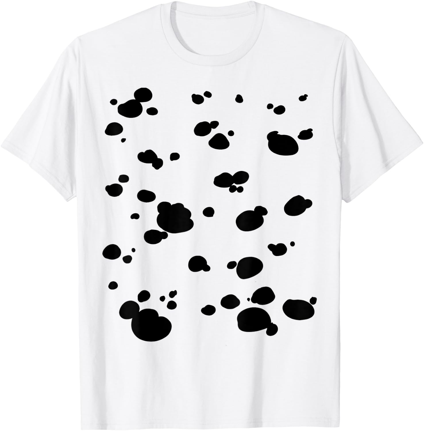Dalmatian Dog Pattern Funny Halloween Costume T-Shirt - T-Shirt | White