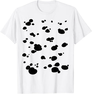 Dalmatian Dog Pattern Funny Halloween Costume T-Shirt - T-Shirt | White
