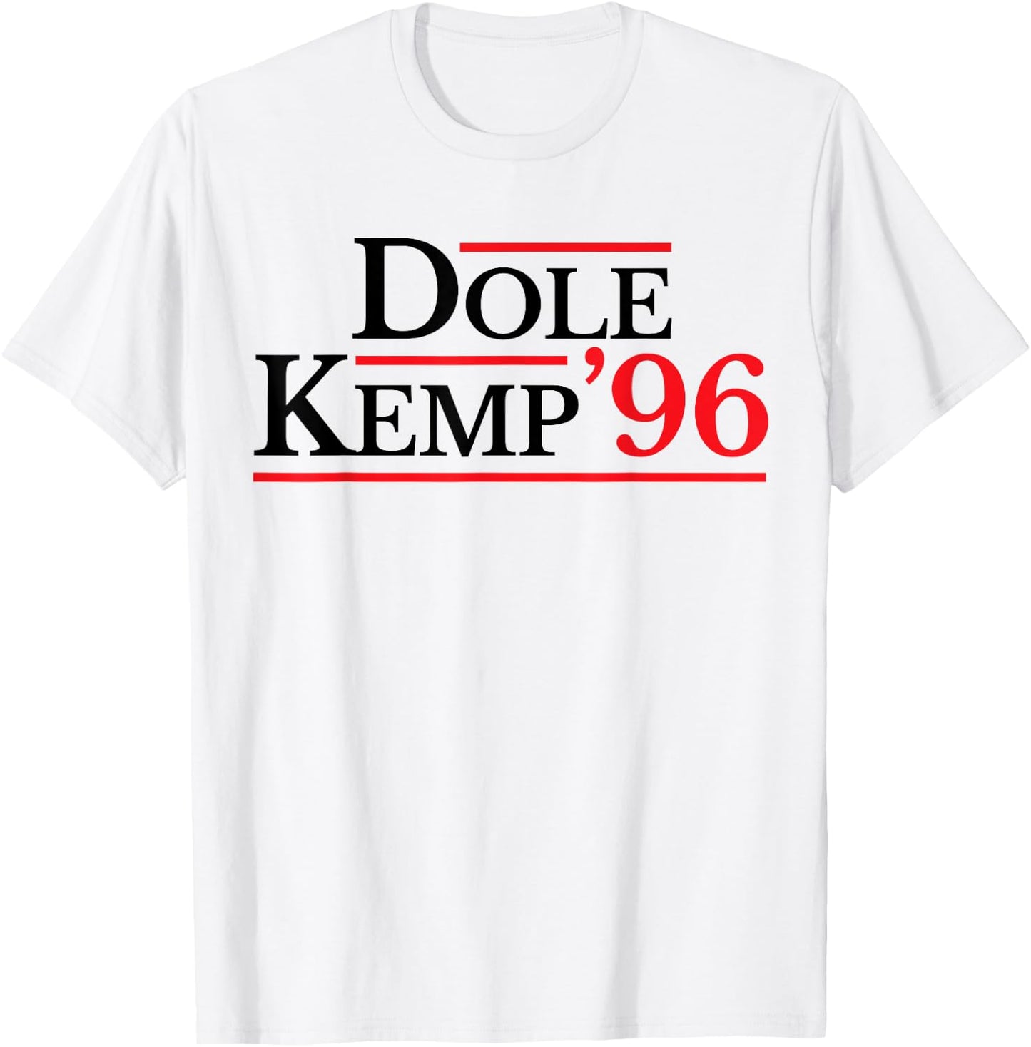 Bob Dole Vintage Political Dole Kemp '96 Election T-Shirt - T-Shirt | White