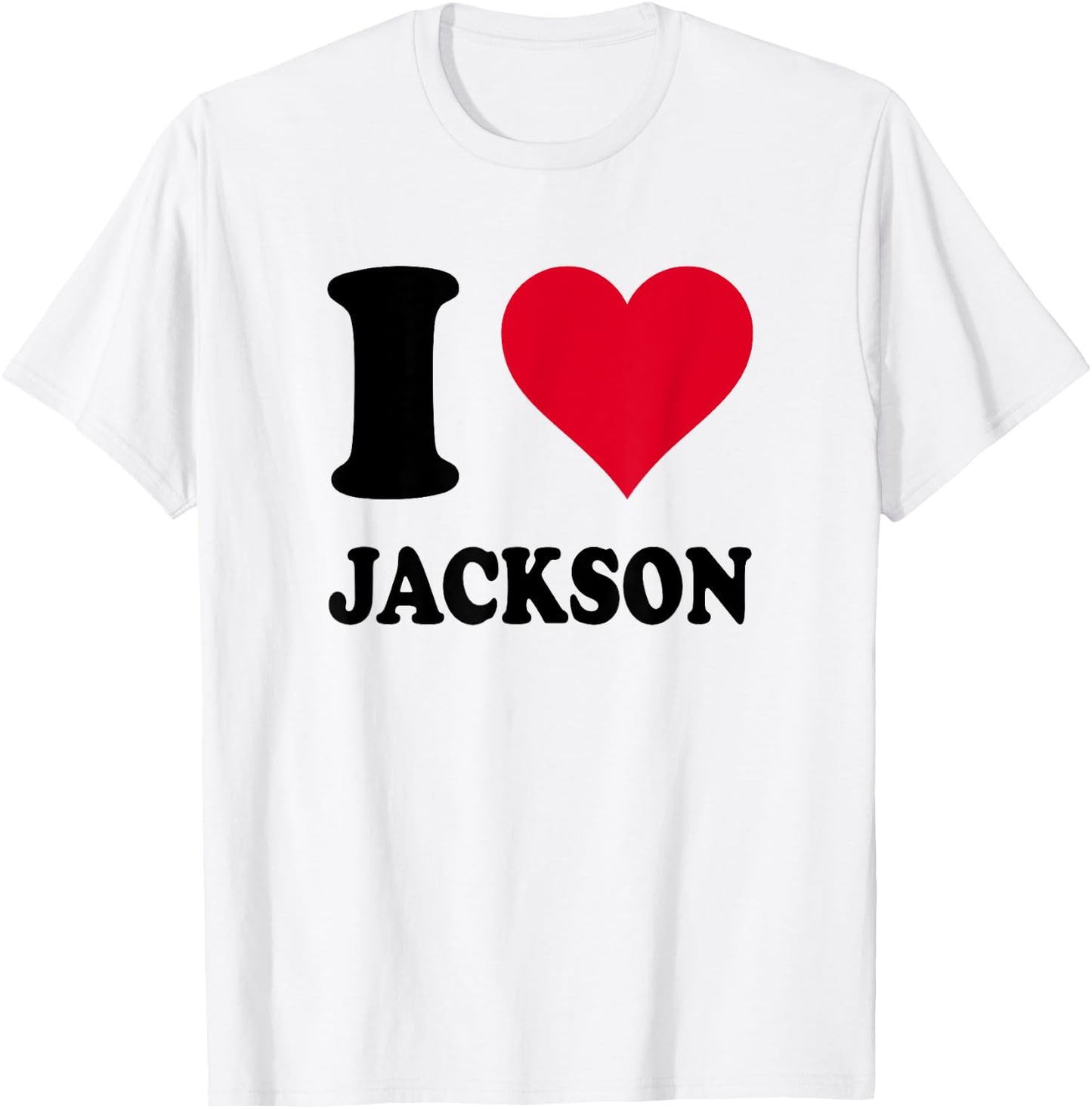 I Love Jackson , white, S T-Shirt - T-Shirt | White
