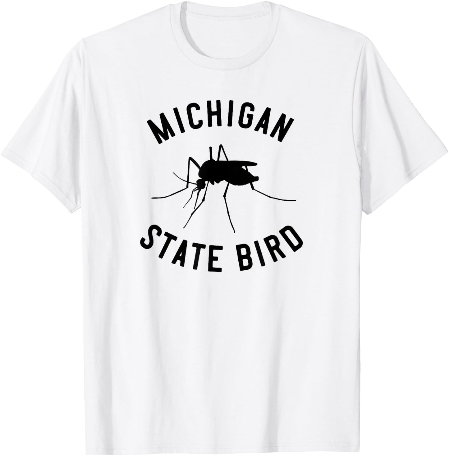 Classic Michigan Mosquito State Bird T-Shirt - T-Shirt | White