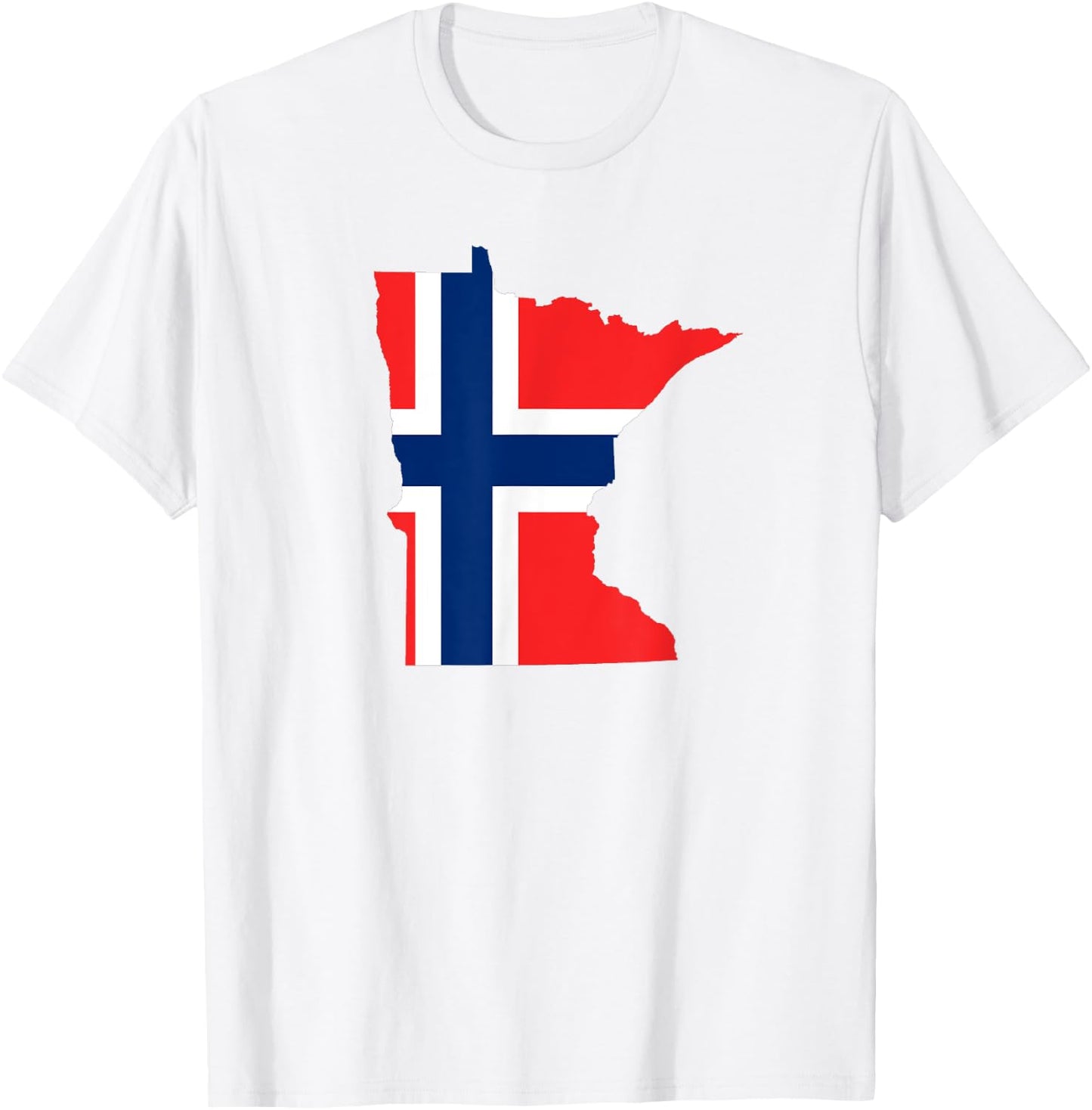 Minnesota Norway, Norwegian Flag MN Heritage T-Shirt - T-Shirt | White