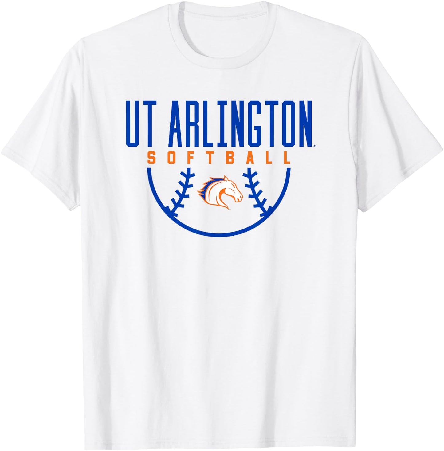 University of Texas at Arlington UTA Mavericks Softball T-Shirt - T-Shirt | White