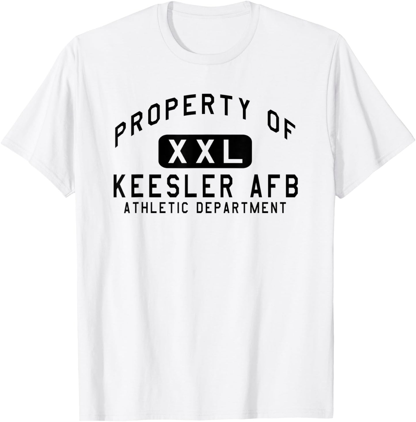 Property of Keesler AFB Athletic Department T-Shirt - T-Shirt | White
