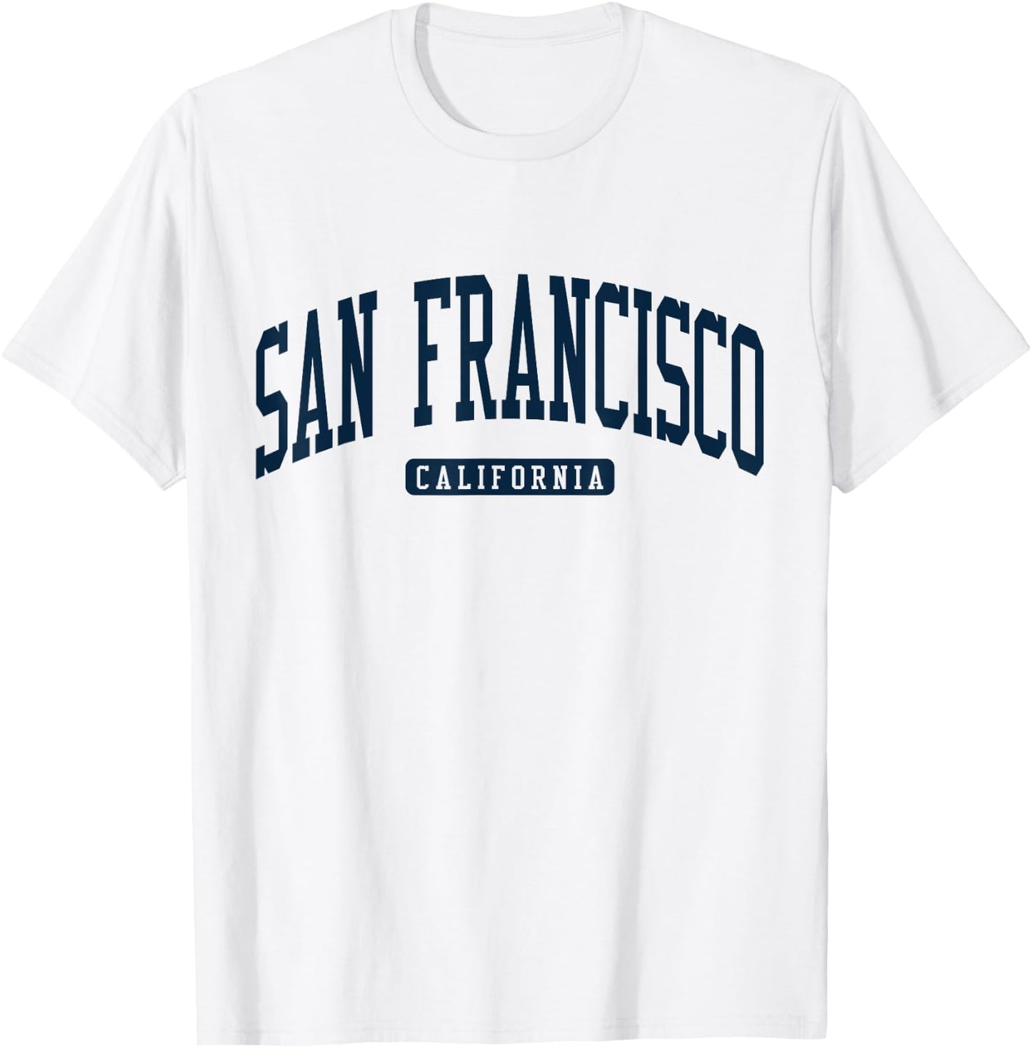 San Francisco, Kalifornien, CA, College University, Marineblau T-Shirt - T-Shirt | White