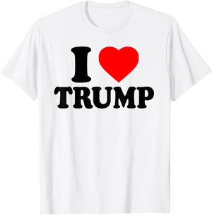 Ich Liebe Trump Shirt - Männer Frauen - I Love Trump T-Shirt - T-Shirt | White