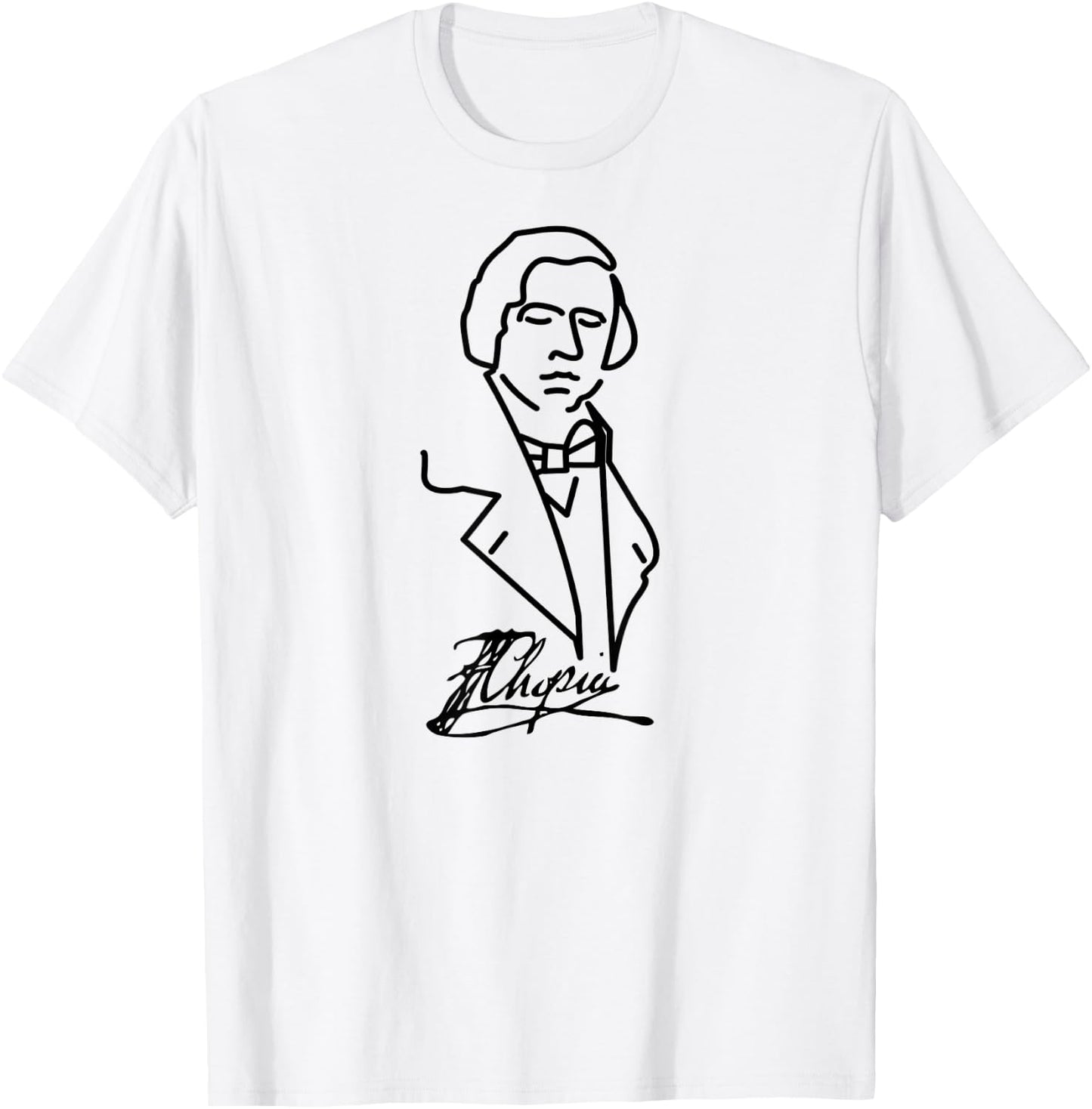 Classical Music, Pianist, Chopin, Musician, Composer Shirt T-Shirt - T-Shirt | White