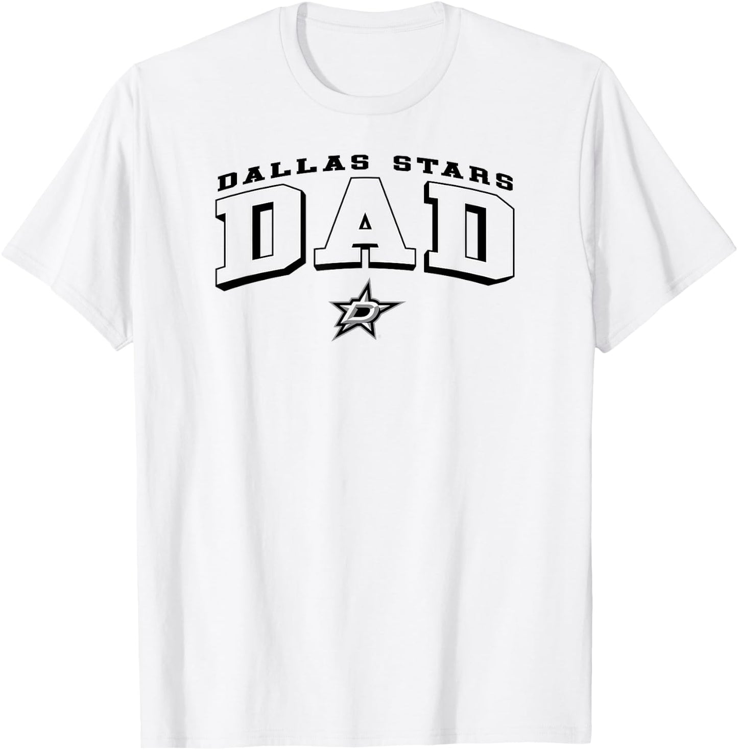 Dallas Stars Dad Arch Green NHL Officially Licensed T-Shirt - T-Shirt | White
